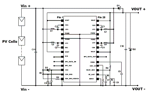Figura 1 - Circuito de aplicação do SPV1020.
