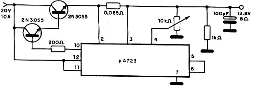 Regulador 13,8 V / 8 A
Regulador 13,8 V / 8 A
