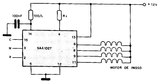 Controle de motor de passo.
Controle de motor de passo.