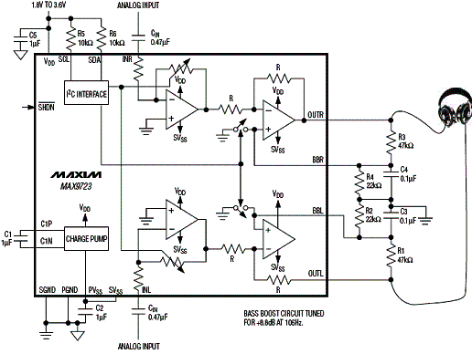  Amplificador estéreo de 62 mW para fontes de ouvido com altíssima qualidade de som.
