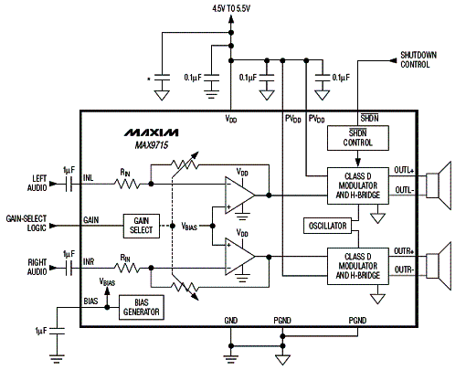 Diagrama completo do amplificador.
Diagrama completo do amplificador.