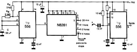 Timer para tempos longos.
