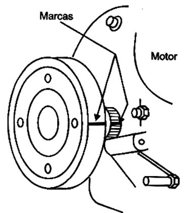 Marcas para ajuste de ponto. Marcas para ajuste de ponto.