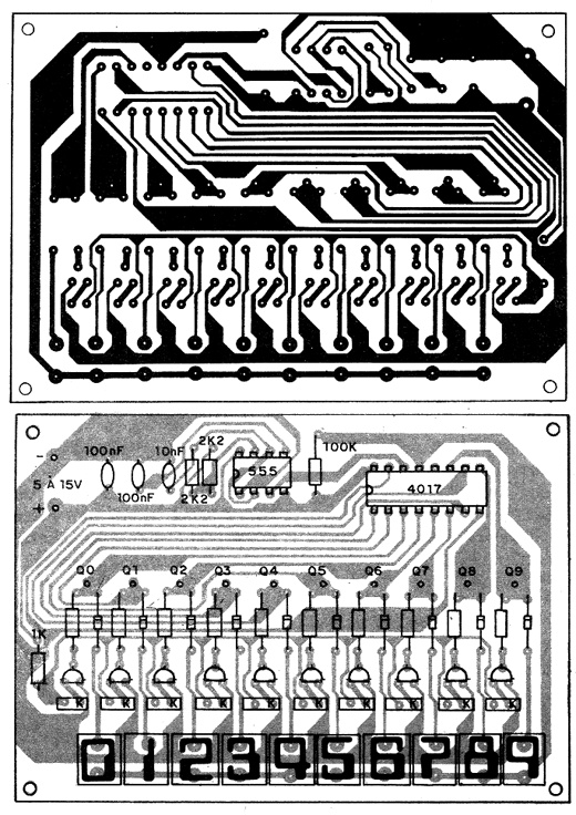 Figura 2 - Placa de circuito impresso para a montagem Figura 2 - Placa de circuito impresso para a montagem