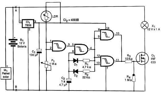 Diagrama completo do sinalizador.
Diagrama completo do sinalizador.