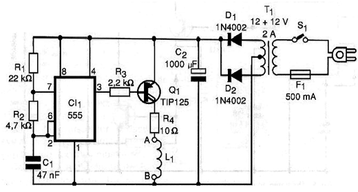 Diagrama do transmissor.
Diagrama do transmissor.