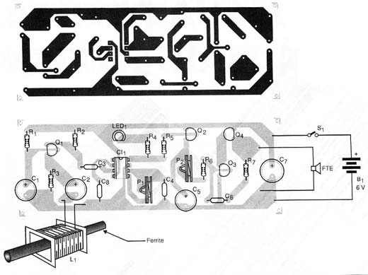 Sugestão da placa do receptor.
