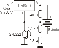 Carregador de bateria de 6 V.
