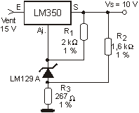 Regulador de 10 V de alta estabilidade.
