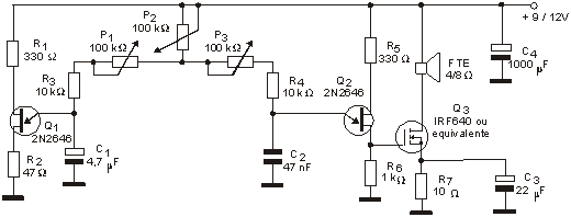 Sirene Modulada - Q3 precisa de um radiador para dissipar o calor.
Sirene Modulada - Q3 precisa de um radiador para dissipar o calor.