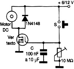 Motor temporizado.
Motor temporizado.