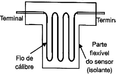 Um calibre de tensão.
Um calibre de tensão.
