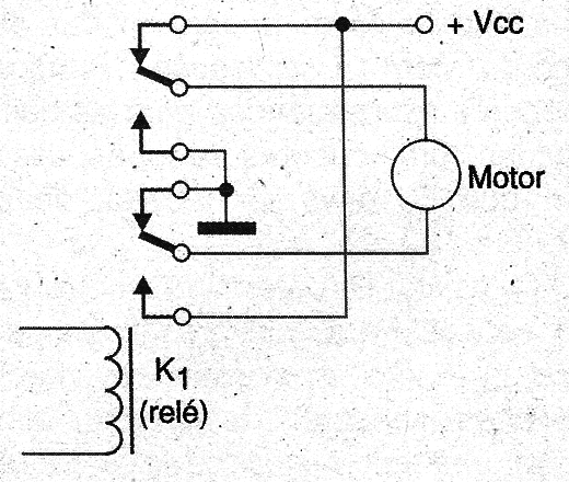 Figura 5 – Usando o circuito para inverter a rotação de um motor
Figura 5 – Usando o circuito para inverter a rotação de um motor