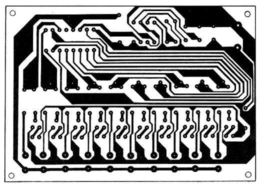 Figura 2 - Lado cobreado da placa
Figura 2 - Lado cobreado da placa