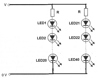 Figura 7 – Dividindo os LEDs em duas sequências
Figura 7 – Dividindo os LEDs em duas sequências