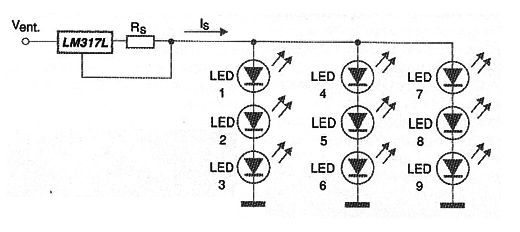 Figura 14 - Sequências de LEDs em paralelo
Figura 14 - Sequências de LEDs em paralelo
