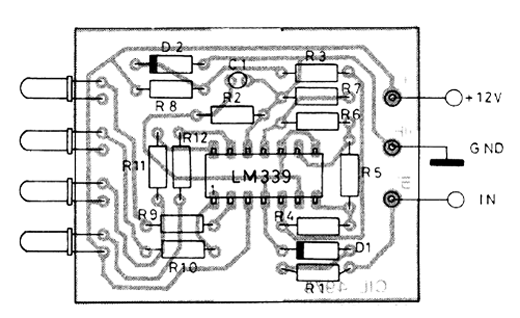 Figura 2 – Placa de circuito impresso para a montagem
Figura 2 – Placa de circuito impresso para a montagem