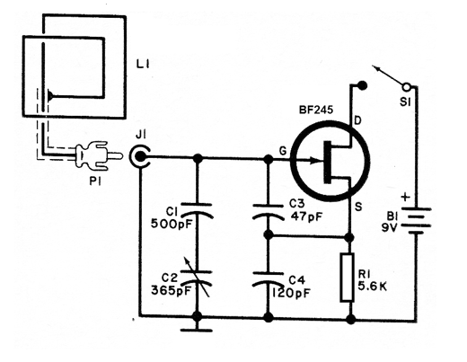 Figura 1 – Detector com FET
Figura 1 – Detector com FET