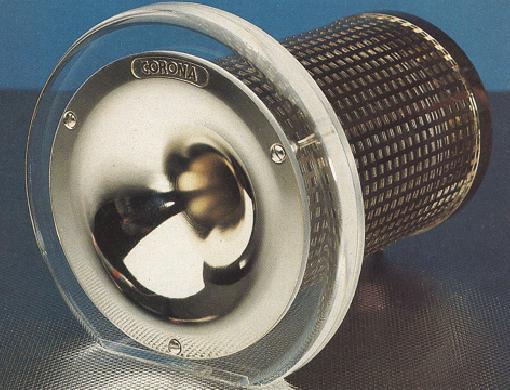 Figura 9 – Tweeter de plasma da Corona Acoustyic GmbH (Alemanha) - http://www.plasmatweeter.de/eng_corona.htm
Figura 9 – Tweeter de plasma da Corona Acoustyic GmbH (Alemanha) - http://www.plasmatweeter.de/eng_corona.htm