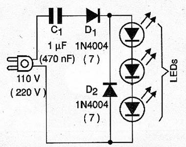 Figura 1- Circuito simples para 1 LED
Figura 1- Circuito simples para 1 LED