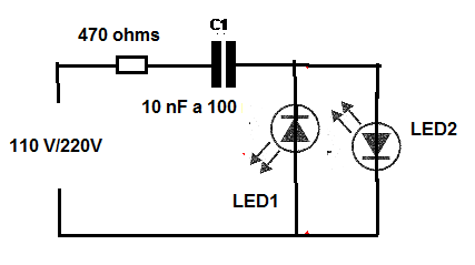 Figura 5 – Usando dois LEDs
Figura 5 – Usando dois LEDs