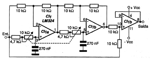 Figura 1 – Circuito completo do filtro
