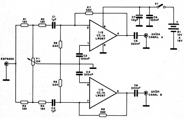 Figura 3 – Diagrama do difusor panorâmico
Figura 3 – Diagrama do difusor panorâmico