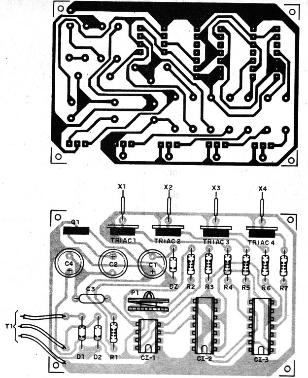 Figura 3 – Placa de circuito impresso para a montagem
Figura 3 – Placa de circuito impresso para a montagem