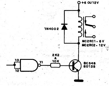    Figura 14 – Acionando um relé
