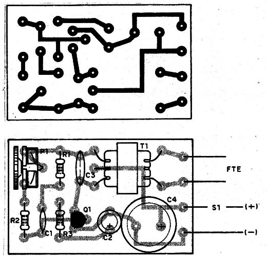Figura 3 – Placa de circuito impresso para a montagem
Figura 3 – Placa de circuito impresso para a montagem