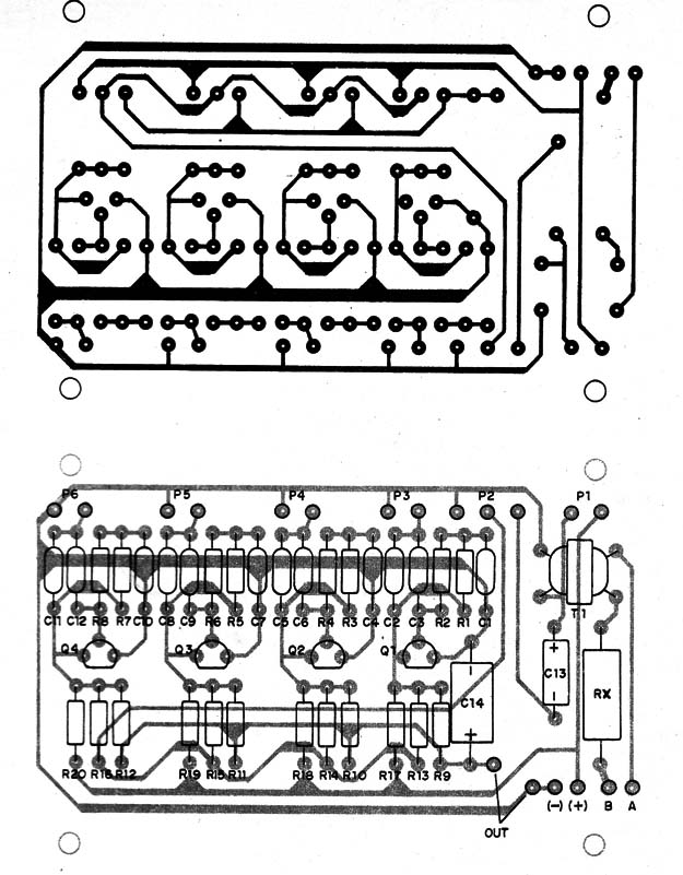 Figura 8 – Placa de circuito impresso para a montagem
Figura 8 – Placa de circuito impresso para a montagem