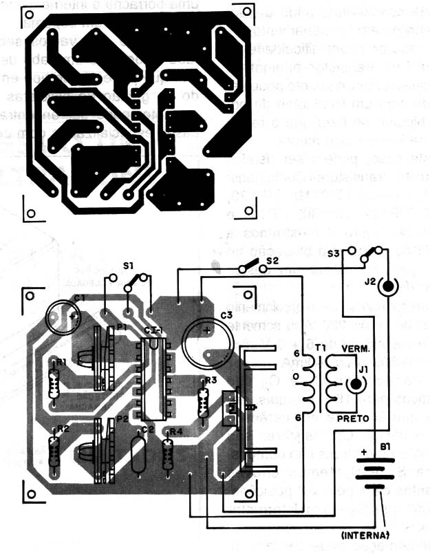 Fig. 6 - Montagem do Pesquisador em placa de circuito impresso
Fig. 6 - Montagem do Pesquisador em placa de circuito impresso