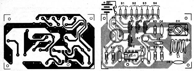 Figura 5 – Placa de circuito impresso do transmissor
Figura 5 – Placa de circuito impresso do transmissor