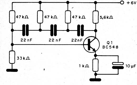   Figura 12- Oscilador prático por deslocamento de fase
