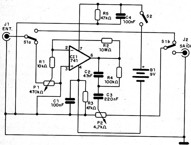 Figura 3 – Diagrama do Fuzz-Booster
Figura 3 – Diagrama do Fuzz-Booster
