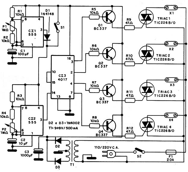 Figura 4 – Circuito para o projeto 1
