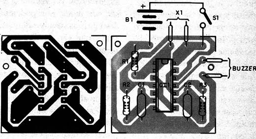Figura 2 – Placa de circuito impresso para a montagem
Figura 2 – Placa de circuito impresso para a montagem