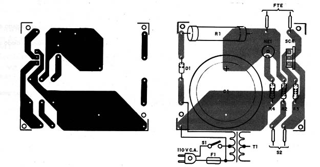 Figura 5 – Placa para a versão 2
Figura 5 – Placa para a versão 2