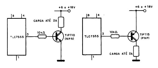 Figura 8 – Etapas com transistores Darlington
