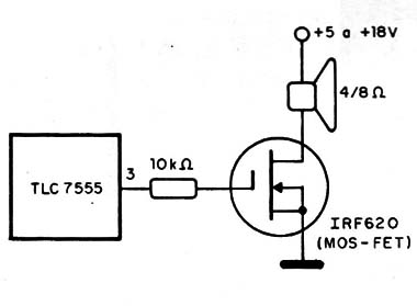 Figura 18 – Etapa com MOSFET de potência
Figura 18 – Etapa com MOSFET de potência