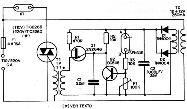 Figura 5 – Circuito para ausência de umidade
Figura 5 – Circuito para ausência de umidade