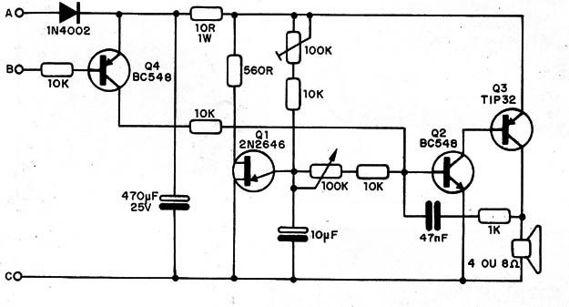 Figura 5 – O circuito de aviso
Figura 5 – O circuito de aviso