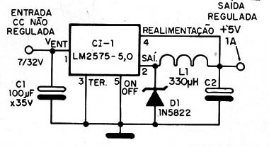 Figura 2 – Diagrama da fonte de 5 V
Figura 2 – Diagrama da fonte de 5 V
