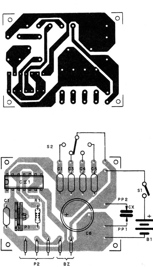    Figura 3 – Placa de circuito impresso para a versão 1
