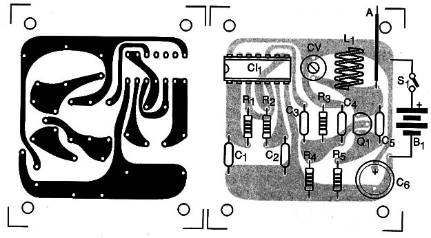 Figura 2 – Placa de circuito impresso para a montagem
Figura 2 – Placa de circuito impresso para a montagem