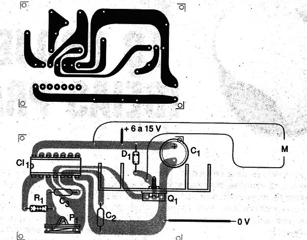 Figura 2 – Placa de circuito impresso para a montagem
Figura 2 – Placa de circuito impresso para a montagem