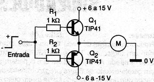  Circuito do controle bidirecional
