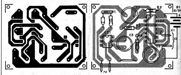 Figura 3 – Placa de circuito impresso para a montagem
Figura 3 – Placa de circuito impresso para a montagem