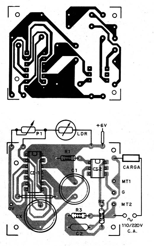    Figura 2 – Placa para a montagem
