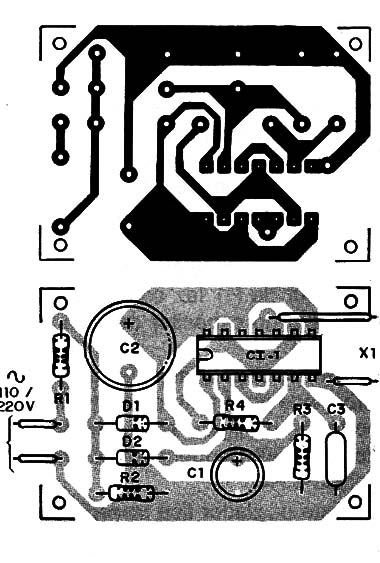 Figura 3 – Placa para a montagem
Figura 3 – Placa para a montagem